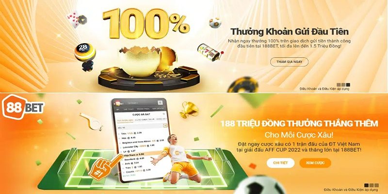 Thông tin về khuyến mãi 188BET